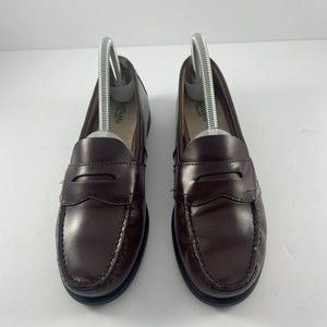 Eastland Classic II Slip On Leather Penny Loafer Burgundy Shoes Womens Size 8.5N